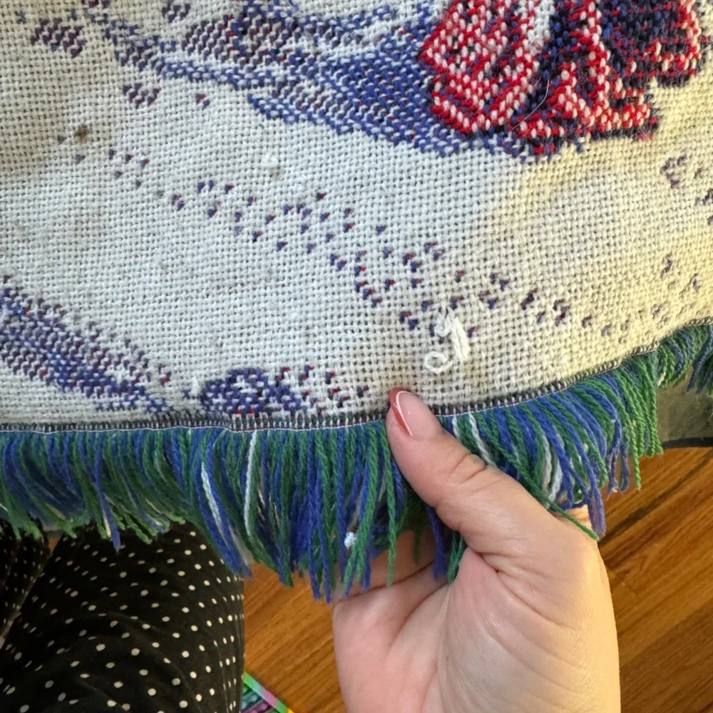 Chatham Christmas Blanket Throw Collectible 58x48” City‎ Skyscrapers Snow Horse